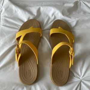 Croc yellow sandals
